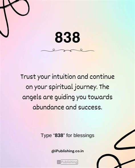 838 Angel Number meaning